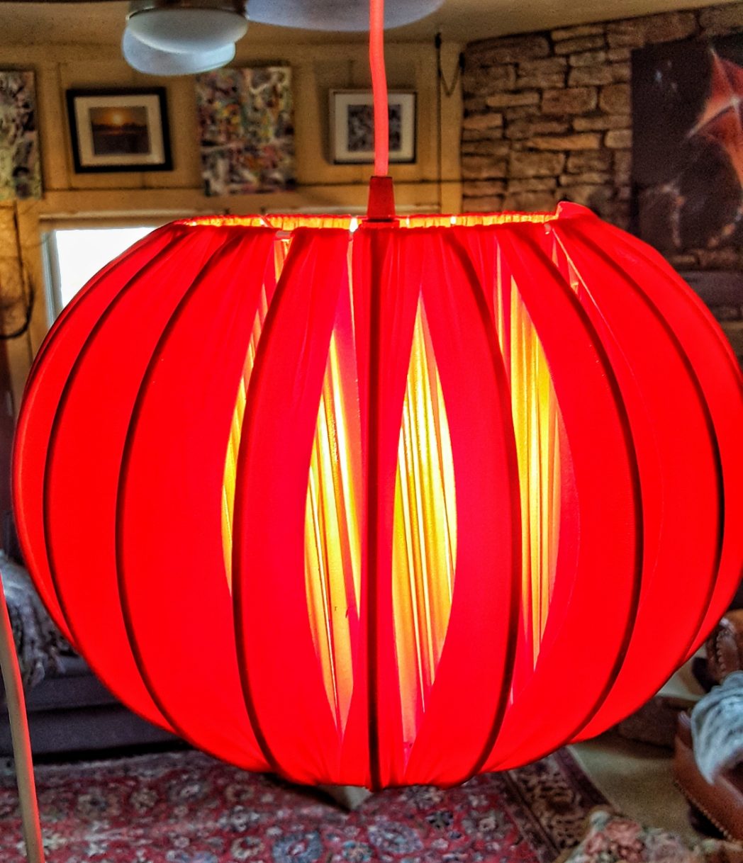 Mod red hanging light--JScottMcElroy.com